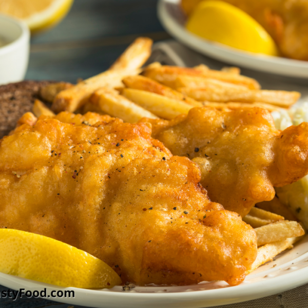 Fried Fish and Chips with Salad - Make Tasty Food